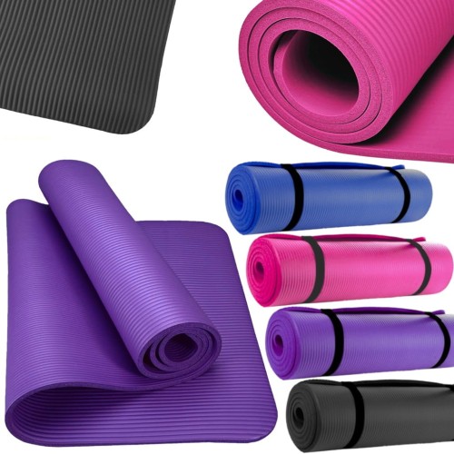 MATA do Jogi NBR aerobiku ćwiczeń Joga GRUBA MOCNA DUŻA KARIMATA FITNESS 10