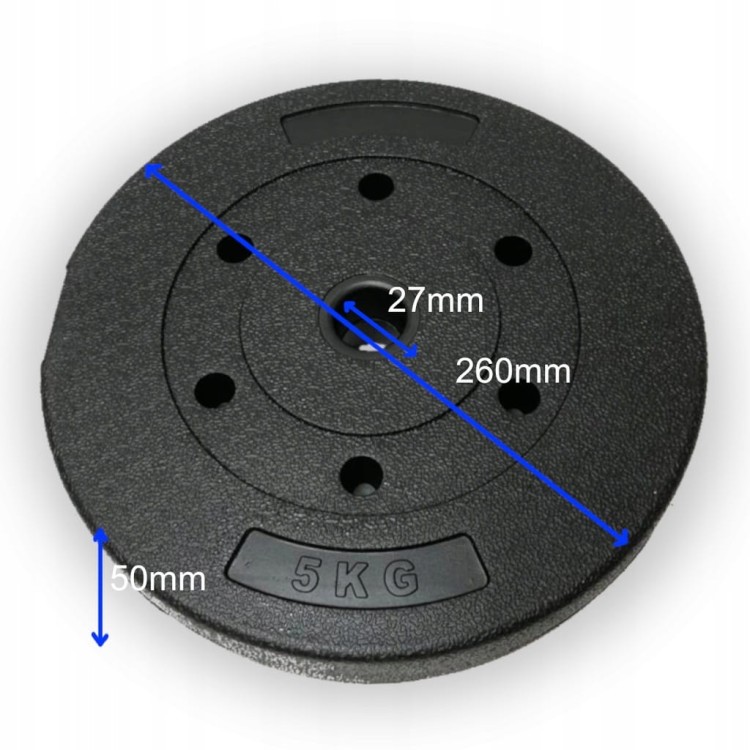 Obciążenie 5 kg talerz bitumiczny kompozytowy 27 mm