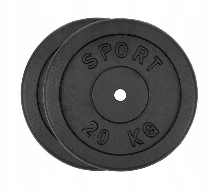 OBCIĄŻENIE ŻELIWNE 90 kg ZESTAW 12 talerzy 31mm