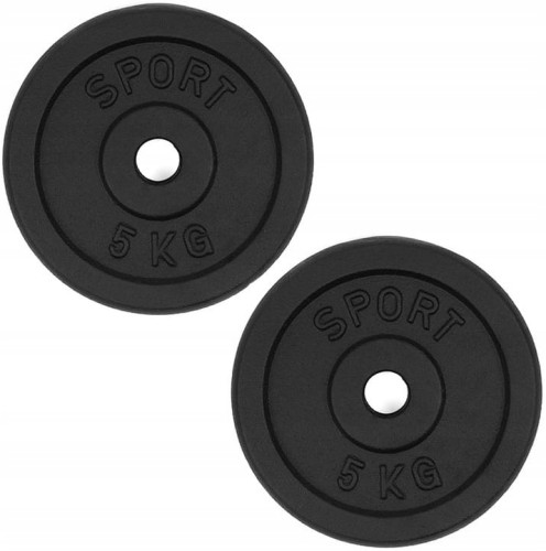 Obciążenie żeliwne talerz 2x5kg zestaw 10kg 31mm