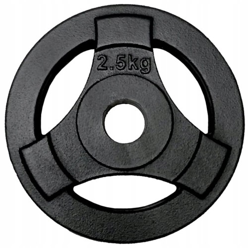 Obciążenie żeliwne kierownica 2,5kg talerz 30mm