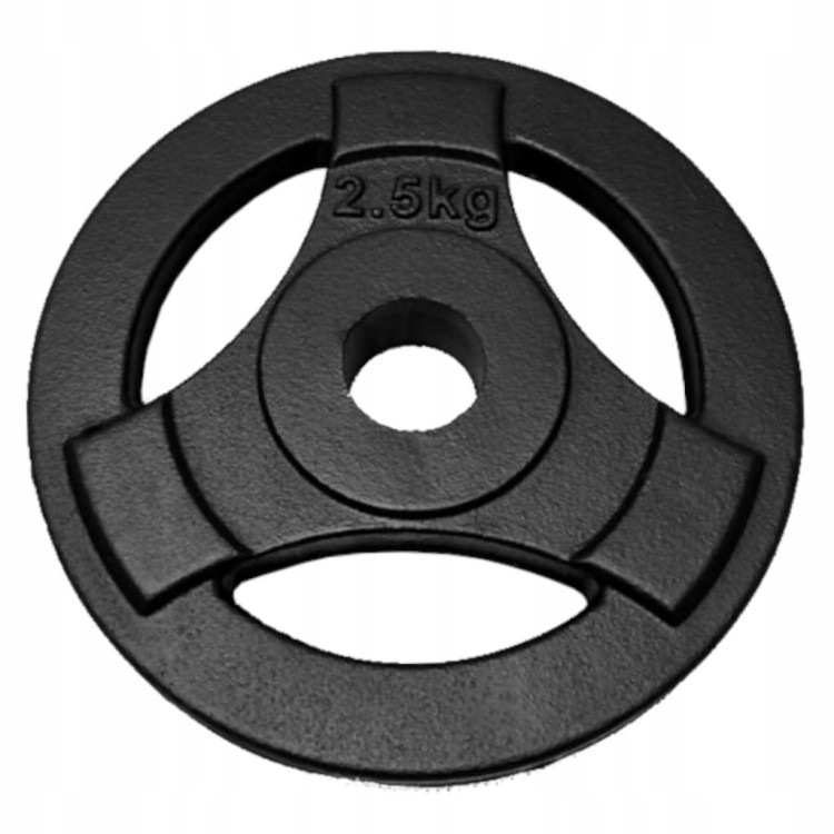 Obciążenie żeliwne kierownica 2,5kg talerz 30mm