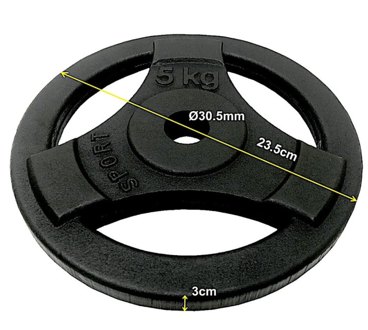 Obciążenie żeliwne 4x5kg kierownica 31mm 20kg