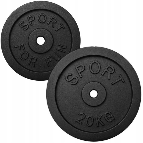 Obciążenie żeliwne 2x20kg talerz zestaw 40kg 28mm