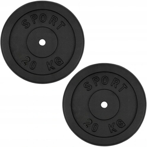 Obciążenie żeliwne 2x20kg talerz zestaw 40kg 31mm