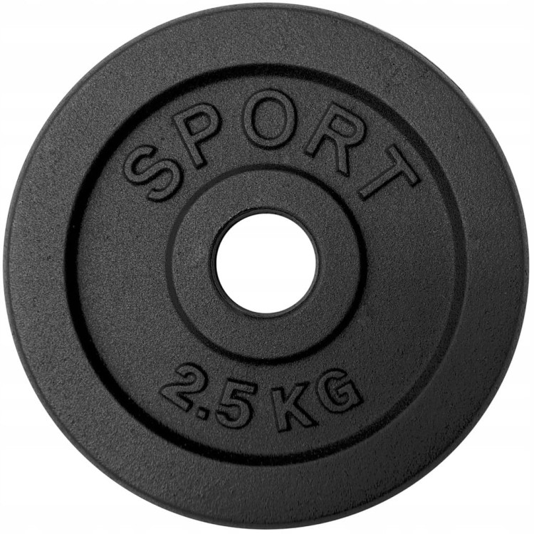OBCIĄŻENIE ŻELIWNE 4x2,5kg ZESTAW 10kg talerz 28mm