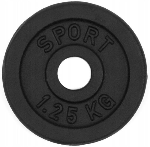 OBCIĄŻENIE ŻELIWNE 4x1,25kg talerz 31mm ZESTAW 5kg