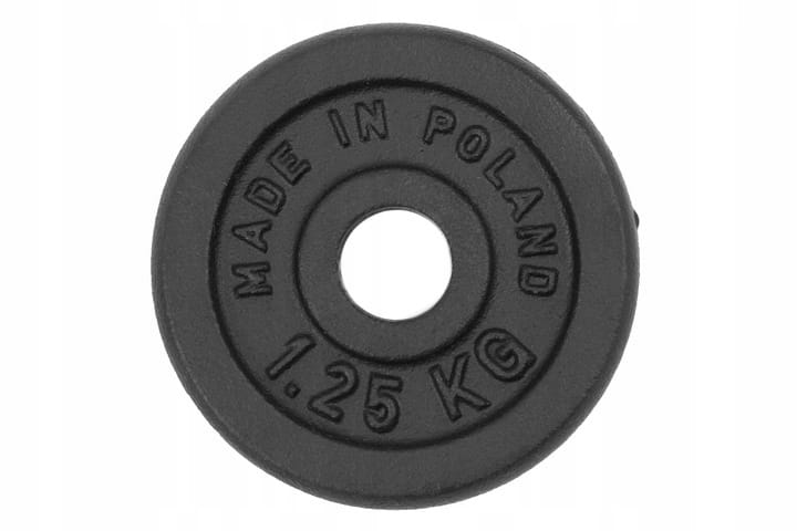 OBCIĄŻENIE ŻELIWNE 4x1,25kg talerz 31mm ZESTAW 5kg