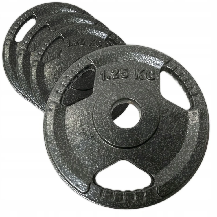 Obciążenie żeliwne 4x1,25kg talerz 28mm zestaw 5kg do ćwiczeń krążki