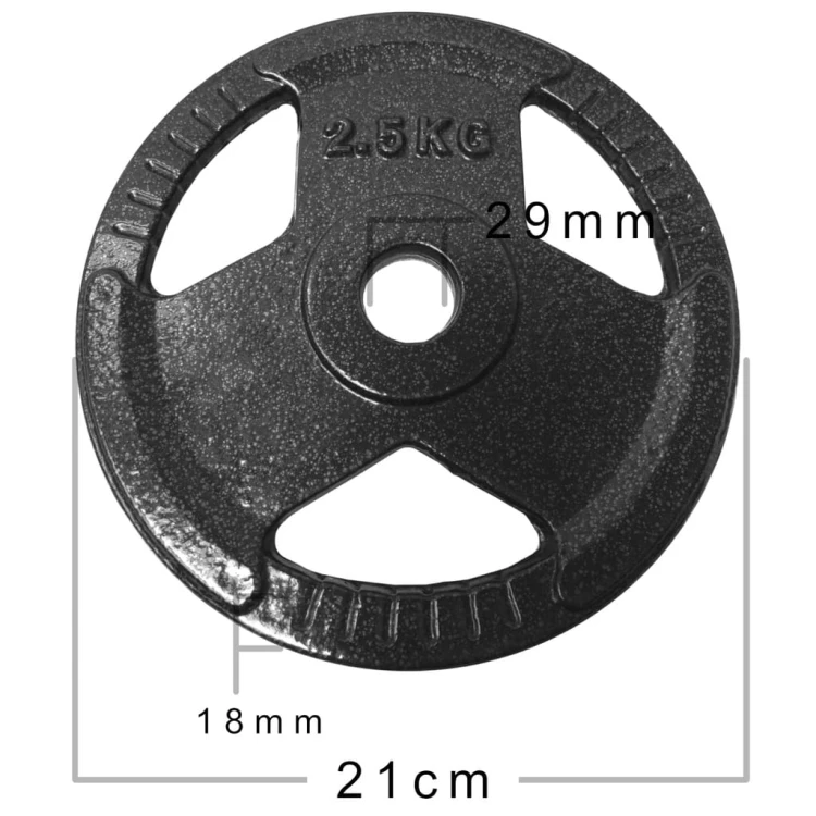 Obciążenie żeliwne 4 x 2,5 kg zestaw 10kg talerz żeliwny kierownica 28mm