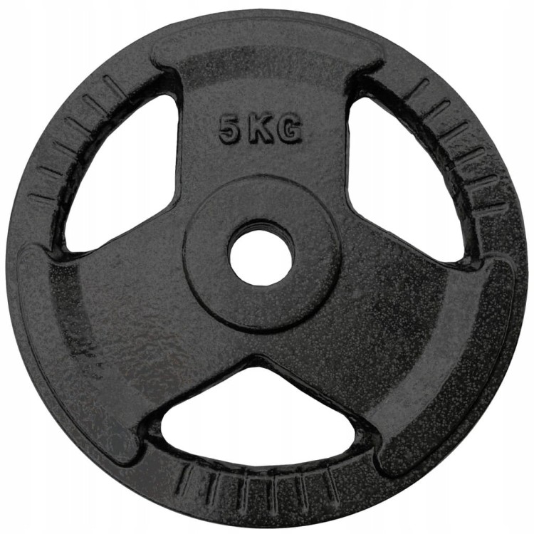 Obciążenie żeliwne 2x5kg talerz 28mm zestaw 10kg kierownica hantla
