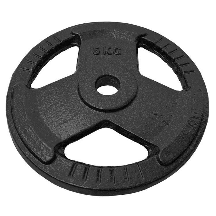 Obciążenie żeliwne 2x5kg talerz 28mm zestaw 10kg kierownica hantla