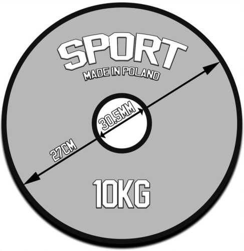 OBCIĄŻENIE ŻELIWNE 10 kg 30,5mm talerz kierownica