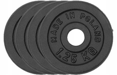 OBCIĄŻENIE ŻELIWNE 115 kg ZESTAW 18 talerzy 28,5mm