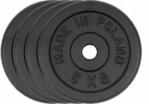 OBCIĄŻENIE ŻELIWNE 115 kg ZESTAW 18 talerzy 31mm