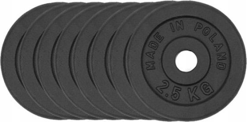 OBCIĄŻENIE ŻELIWNE 120 kg ZESTAW 28 talerzy 31mm