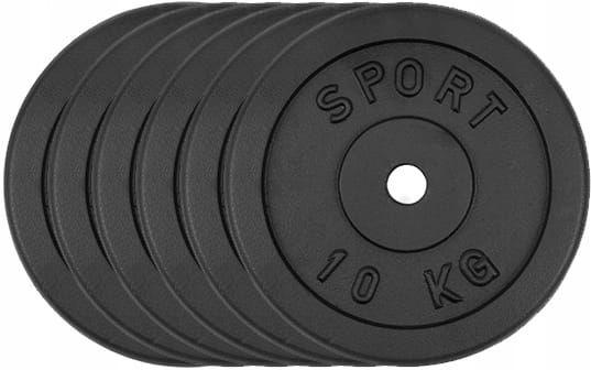 OBCIĄŻENIE ŻELIWNE 120 kg ZESTAW 28 talerzy 31mm