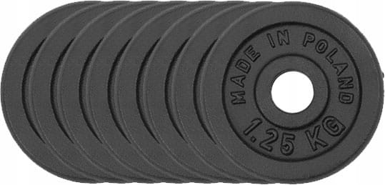 OBCIĄŻENIE ŻELIWNE 120 kg ZESTAW 28 talerzy 31mm