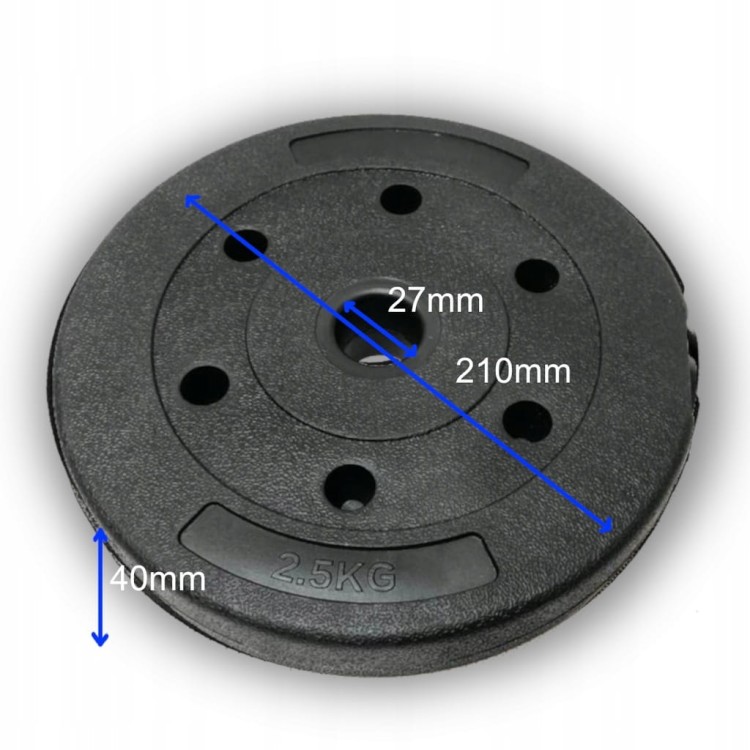 OBCIĄŻENIE BITUMICZNE TALERZ 8x2,5 kg zestaw 20 Kga