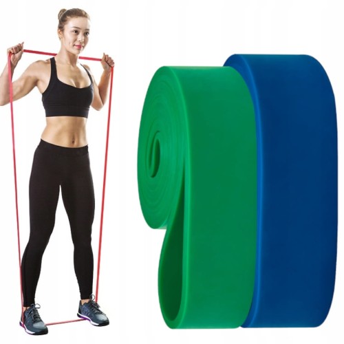ZESTAW 2 GUMY OPOROWE DUŻY OPÓR DO ĆWICZEŃ POWER BAND GUMY