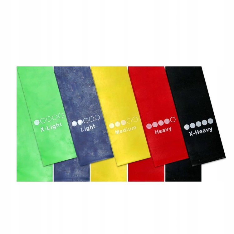ZESTAW 5 GUM OPOROWYCH DO ĆWICZEŃ POWER BAND
