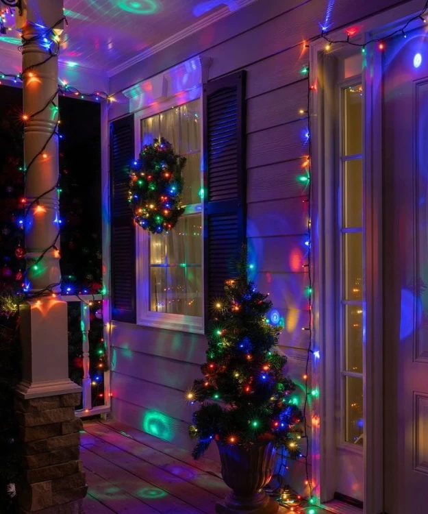 LAMPKI NA CHOINKE 100 LED OŚWIETLENIE ŚWIĄTECZNE WIELOKOLOROWE KOLOR