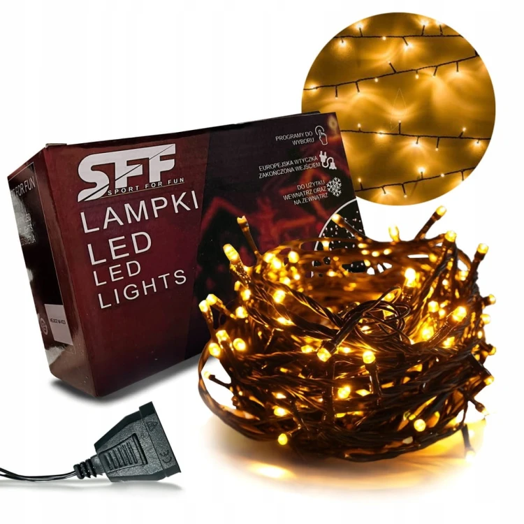 LAMPKI NA CHOINKE 500 LED BARWA CIEPŁA / BARWA ZIMNA OŚWIETLENIE ŚWIĄTECZNE