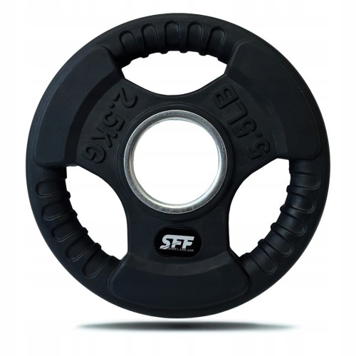 OBCIĄŻENIE OLIMPIJSKIE 4x2,5KG GUMOWANE 51MM WYTRZYMAŁE SOLIDNE ZESTAW