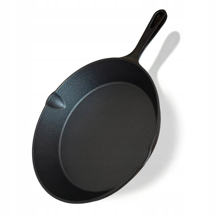 PATELNIA ŻELIWNA 25,5cm GRILL GAZ OGNISKO INDUKCJA ŻELIWNY