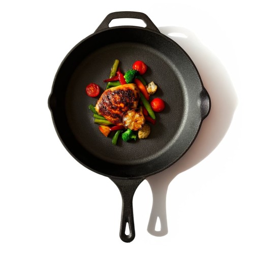 PATELNIA ŻELIWNA 30,5cm GRILL GAZ OGNISKO INDUKCJA UCHWYT ŻELIWNY