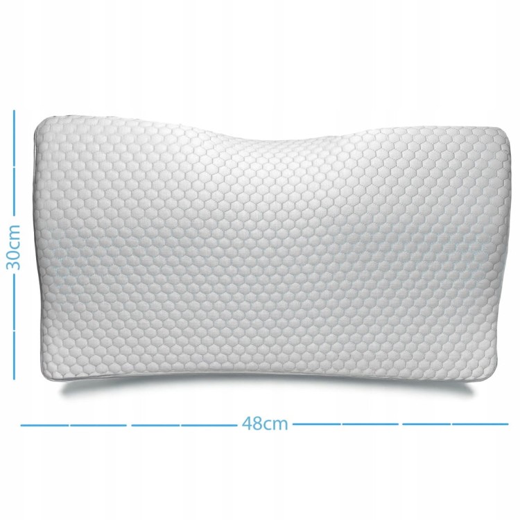 MEMORY PODUSZKA ORTOPEDYCZNA PROFILOWANA DO SPANIA MEMORY FOAM