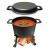 ŻELIWNY KOCIOŁEK MYŚLIWSKI GARNEK PATELNIA 4L 3w1 OGNISKO GRILL