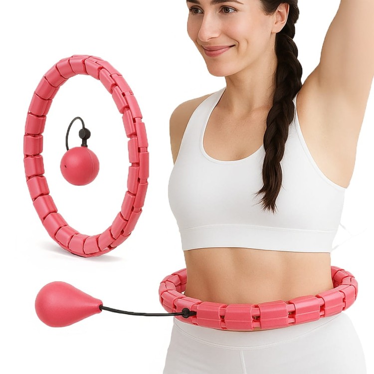 HULA HOOP Z OBCIĄŻENIEM ODCHUDZAJĄCE KOŁO HULAHOP MASUJĄCE HULA HOP