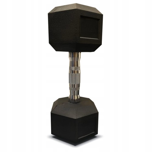 Hantla hantle hex żeliwny do ćwiczeń gumowany żeliwo 30kg powlekane