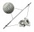 Gryf Prosty stalowy sztanga 120cm 25mm stalowy