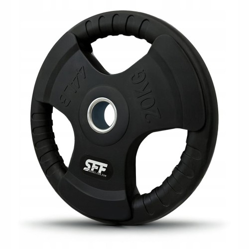 OBCIĄŻENIE OLIMPIJSKIE KRĄŻEK 20KG GUMOWANE 51MM WYTRZYMAŁE SOLIDNE Talerz