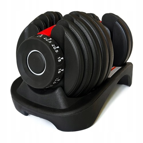 Regulowany hantel 2w1 PREMIUM 2,5-24 kg magnetyczna HANTLA ŻELIWNA 15 wag