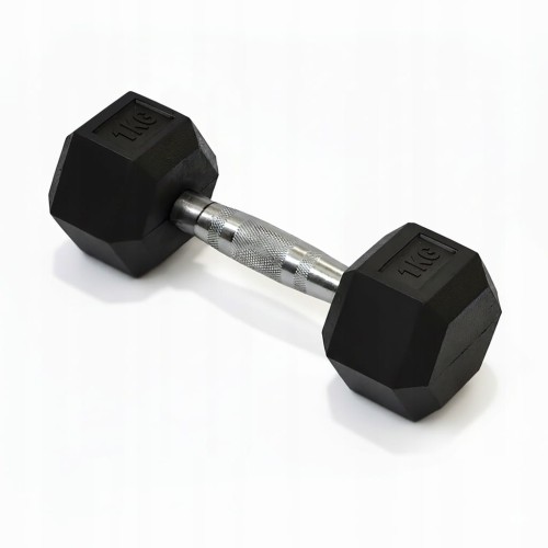 hantel żeliwny hex 1kg żeliwne do ćwiczeń gumowany żeliwo powlekane