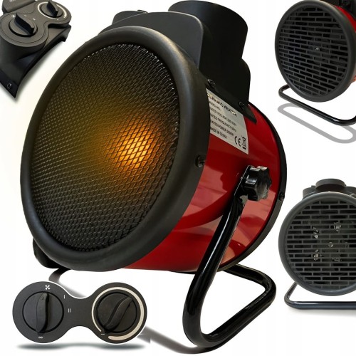 NAGRZEWNICA WENTYLATOR OGRZEWACZ ELEKTRYCZNY 2KW HEATER FARELKA 2000W