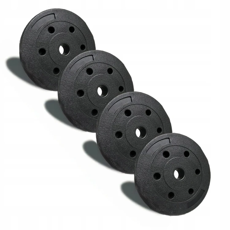 Hantle bitumiczne 2x17,5KG regulowane talerz kompozytowy + 2x gryf 51 cm