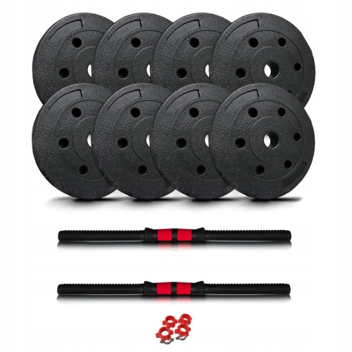 Hantle bitumiczne 2x12,5KG regulowane talerz kompozytowy + 2x gryf 51 cm