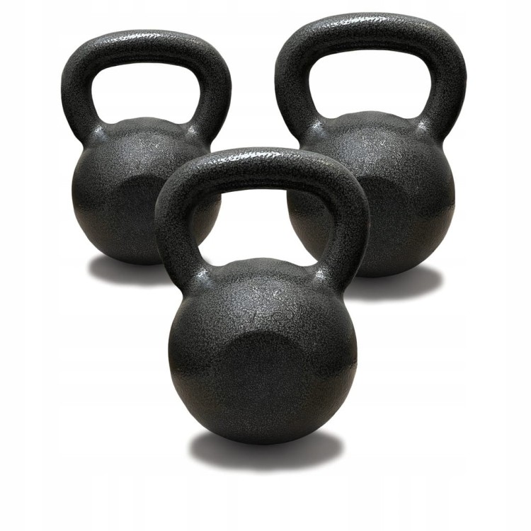 Kettel żeliwny kettle 16kg KETTLEBELL 12kg kula 8kg ZESTAW 8, 12, 16 KG
