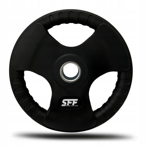 OBCIĄŻENIE OLIMPIJSKIE KRĄŻEK 15KG GUMOWANE 51MM WYTRZYMAŁE SOLIDNE Talerz