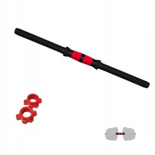 Gryf prosty 51 cm 25 mm do hantli zaciski hantle gryfik sztangielka
