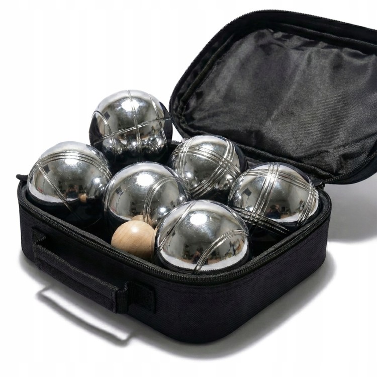 Bule Kule Zestaw Do Gry Petanque Boules Do Gry Walizka Akcesoria 6 kuli