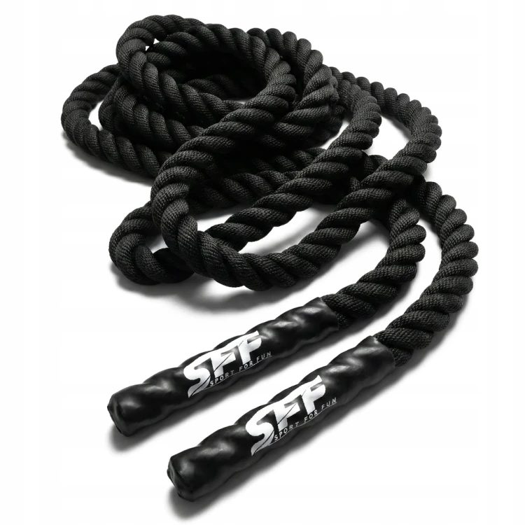 LINA TRENINGOWA POWER BATTLE ROPE SIŁOWNIA 9 METRÓW CROSSFIT DO ĆWICZEŃ