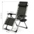 Leżak Składany Zero Gravity czarny ogrodowy lekki z poduszką regulacją