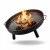 Palenisko OGRODOWE 80 cm pod grill kociołek ognisko stalowe czarne duże
