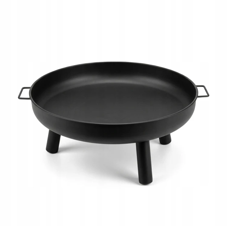 Palenisko OGRODOWE 80 cm pod grill kociołek ognisko stalowe czarne duże