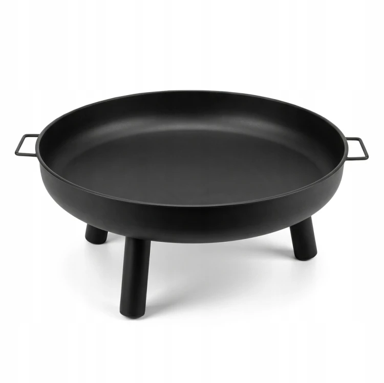 Palenisko OGRODOWE 80 cm pod grill kociołek ognisko stalowe czarne duże